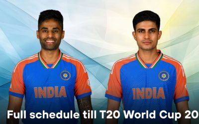 Team India’s complete schedule till T20 World Cup 2026