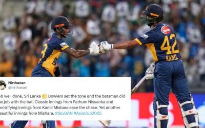 Fans erupt as Pathum Nissanka and Kamil Mishara heroics power Sri Lanka to a dominant win against Bangladesh in Asia Cup 2025