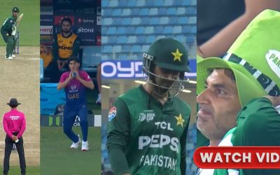 WATCH: Saim Ayub’s struggles continue as he bags third straight duck in Asia Cup 2025 during PAK vs UAE clash