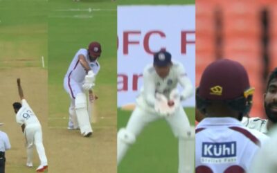 IND vs WI [WATCH]: Jasprit Bumrah outfoxes John Campbell with an absolute peach on Day 1 of the Ahmedabad Test