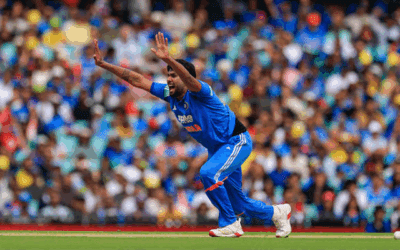 AUS vs IND 2025 3rd ODI: 236 रनों पर सिमटी ऑस्ट्रेलिआई टीम, हर्षित राणा ने झटके 4 विकेट