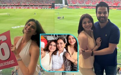 In Pics: Palak Tiwarii and Kajal Aggarwal spotted with Shane Watson and Ranveer Allahbadia at Carrara Oval during AUS vs IND 4 T20I
