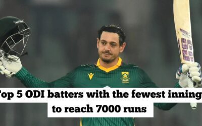 Top 5 ODI batters with the fewest innings to reach 7000 runs ft. Quinton de Kock