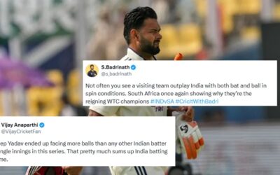 Fans left boiling after India shows disastrous batting against South Africa on Day 3 of the Guwahati Test