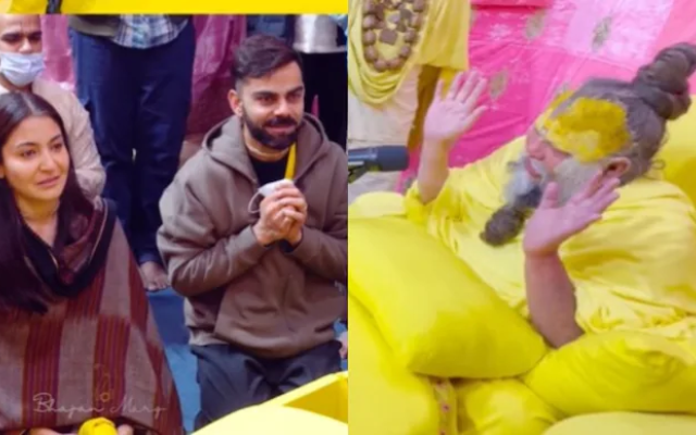 मेस्सी के गोट इंडिया टूर के बजाए विराट कोहली ने वृंदावन में किए प्रेमानंद महाराज के दर्शन, देखें वीडियो