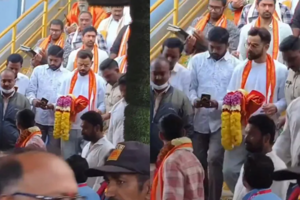 Odi सीरीज में धमाकेदार प्रदर्शन के बाद, विराट कोहली ने सिम्हाचलम मंदिर में किए दर्शन, देखें वीडियो
