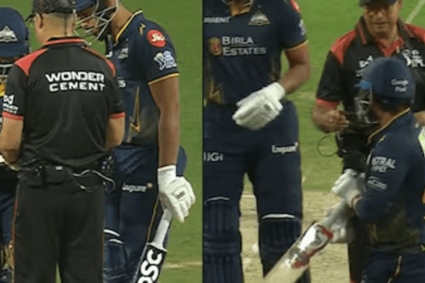 Ipl 2026: ‘इलीगल बैट’ से बल्लेबाजी करने उतरे राहुल तेवतिया, कैमरे हुई घटना कैद, देखें वीडियो