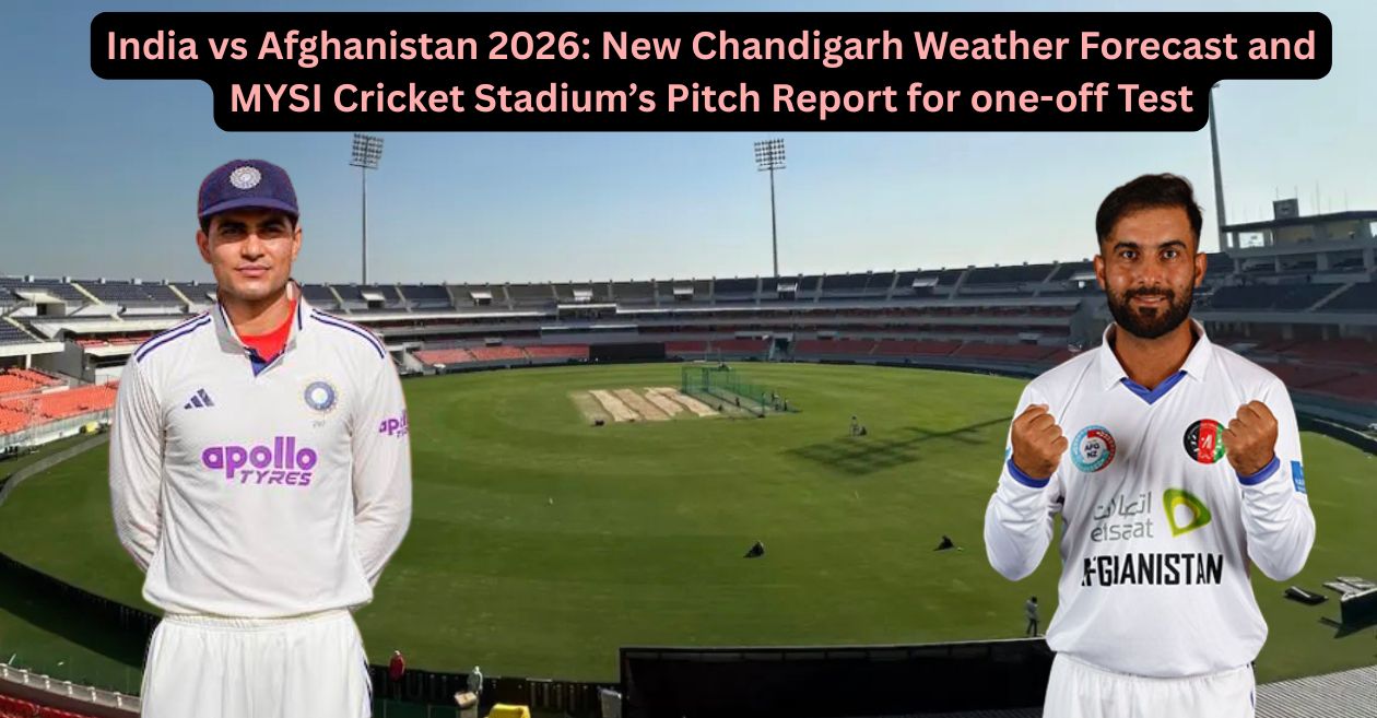 India vs Afghanistan 2026: New Chandigarh Weather Forecast and Maharaja Yadavindra Singh International Cricket Stadium’s Pitch Report for one-off Test