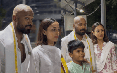 तिरुपति बालाजी के दर्शन करने पहुंचे हार्दिक पांड्या, गर्लफ्रेंड माहिका भी आईं नजर; वायरल हुआ नया लुक