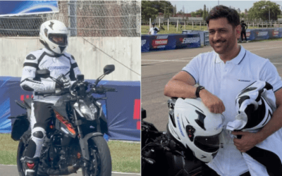 मद्रास इंटरनेशनल सर्किट में सुपरबाइक दौड़ाते नजर आए एमएस धोनी, सोशल मीडिया पर वायरल हुआ वीडियो