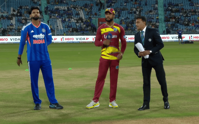 IND vs WI 2026, 1st T20I: भारत ने टॉस जीतकर बॉलिंग चुनी, नमन धीर का हुआ टी20आई डेब्यू; देखें प्लेइंग XI